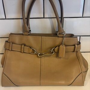 Coach Tan Leather Handbag